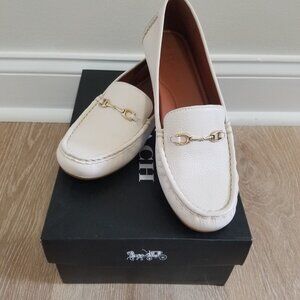 New Coach Loafers - white